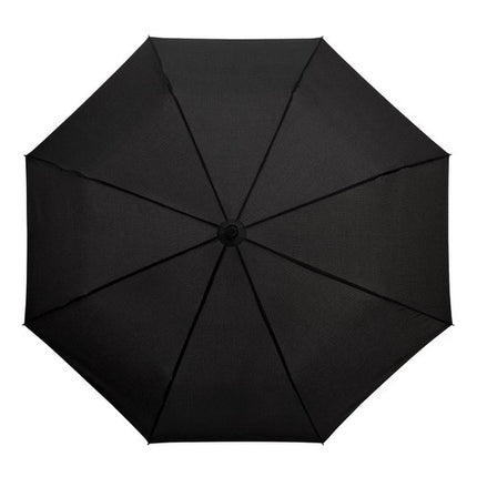 Opvouwbare paraplu, Stevig en Windproof - 2-delig metalen stok en frame -Zwart rubber handvat