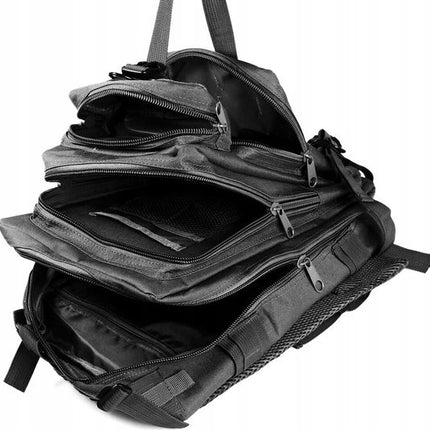 Tactical Backpack 38 l | Tactische rugzak | sport - school - werk | Zwart - Backpack US Assault Molle Large - Rugzak - Zwart - 38 L