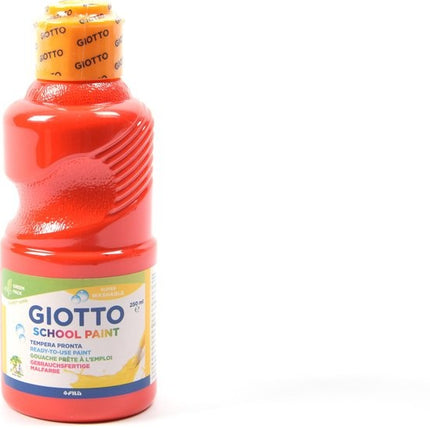 Tempera verf 250 ML - 8 stuks - Blauw - Geel - Groen - Rood - Wit - Zwart - Roze - bruin Set van 8x Acrylverf / temperaverf - 8 kleuren - Fles 250 ml - Tempera / acryl verf - Hobby - knutselmateriaal - Schilderij maken - Verf op waterbasis - Hobby-