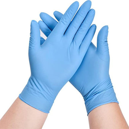 200 stuks nitril handschoenen synthetische onderzoekshandschoenen van vinyl - poedervrije, latexvrije, wegwerphandschoenen voor medisch gebruik, voedselbereiding en reiniging - Hoogwaardige en veelzijdige bescherming - MAAT L