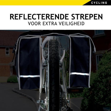 Dunlop Dubbele Fietstas - Zwart- 26 liter 