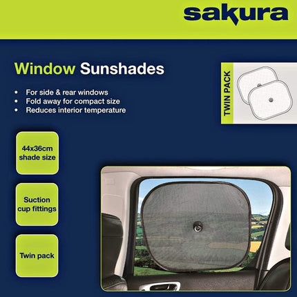 Zonwering Zonnescherm Auto UV Protectie 2 Stuks Autozonwering Voor Autoraam Zijruit -Blauw