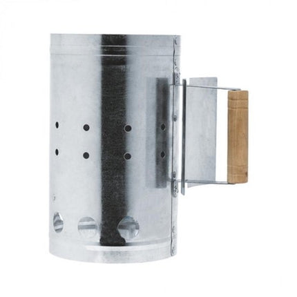 Houtskoolstarter met Barbecue starter gun - Metaal - 17x27.5cm - Let op! Gun is geen aansteker !