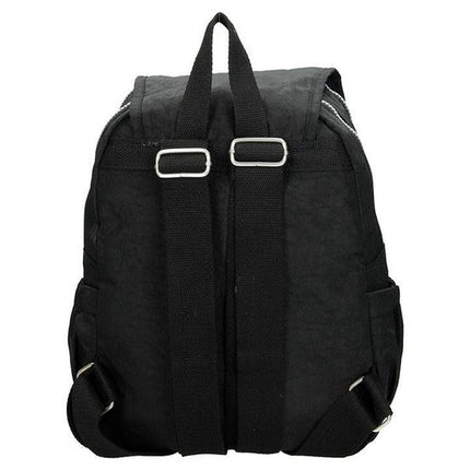 Enrico Benetti Crinkle Nylon Rugzak Zwart