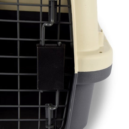 Hondenbox | Wit grijs | kattenreismand | 50cmx33cm x33cm | Tot 12 kg | Hondenreismand