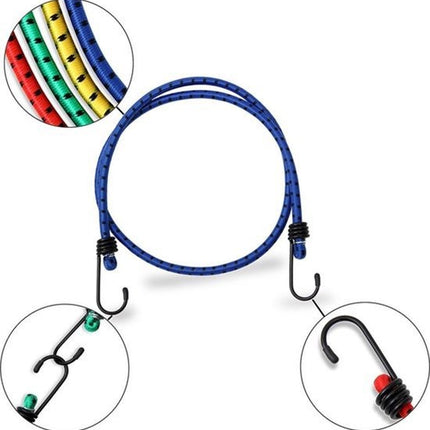 Snelbinders - Spinbinder - snelbinders - snelbinder 80cm - snelbinder fiets - 2 armen - Uni- bagagespin - spinbinder twee elastische armen - Elastische binders - met haak- Haak - Binders