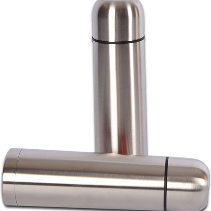 Luchtdichte Dubbelwandige RVS Thermosfles - Ideaal voor Buitenactiviteiten - Afmetingen: 34x9x9 cm - Inhoud: 1 liter
