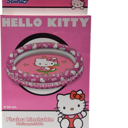 Zwembad kopen - Zwembad meisjes opblaaszwembad Hello Kitty meisjes 90 cm PVC roze/wit