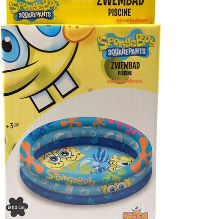 Opblaasbare Zwembad - Rond - Spongebob - 100 cm - Opblaasbaar - Kinderbad - Tuin - Zomer