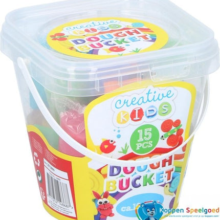Creative Kids Emmer Klei Set - Klei Mesje & Figuren - 5 Kleuren - 11 x 11 x 12 cm