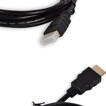 HDMI-kabel 4k Ultra HD - HDMI naar HDMI - HDMI M/M - 1.4 - 1.50 meter - Zwart - CE-markering - Geschikt voor Computer en Televisie