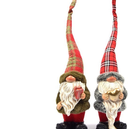 1 Stuks Kerst kabouter in schattig design | 12x10x50 |tuinkabouter voor kerst decoratie |decoratieve kabouter kamerdecoratie voor binnen en buiten |dwerg klein