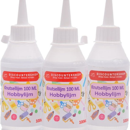 3x Knutsellijm 100ml - Knutsellijm - Lijm - All purpose glue - Glue - Kinderlijm - Knutselen - Goedkope knutsellijm  