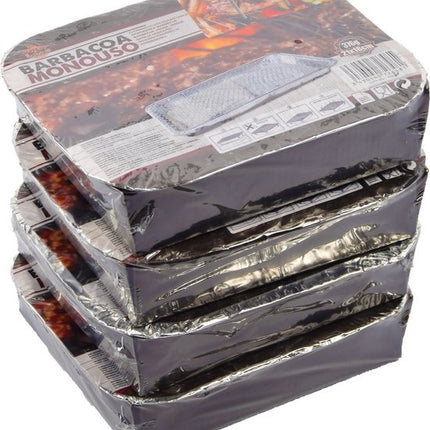 4x mini |Instant Picnic wegwerp BBQ| voor 4 personen | Wegwerp - Buiten barbecue - Tafel - Rooster - Balkon - Picknick - Barbecue accessoires |wegwerpbarbecue |Grill - Barbecue kopen - Barbecuen - Barbecue saus-376