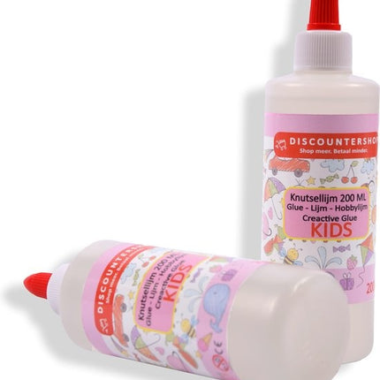 2x- Knutsellijm 400ml - Lijm - All purpose glue - Glue - Kinderlijm - Knutselen - Goedkope knutsellijm - Doorzichtige knutsellijm - Knutsellijm 400 ml - Lijm - All purpose glue - Glue - Kinderlijm - Knutselen - Goedkope knutsellijm -