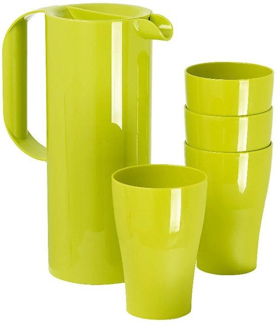 Koziol RIO sapkan met bekers in modern design, ca. 1.5L, 5 delen