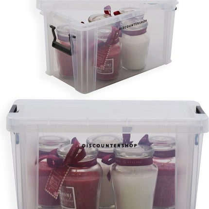 1x Stevige Mini Opbergbox 2.6Liter |Duurzaam| 24x13x14 CM | Opberger | Opbergbak | Opbergdoos | Opbergbakken | Bakken | polypropyleen