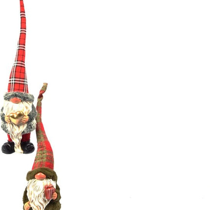 1 Stuks Kerst kabouter in schattig design | 12x10x50 |tuinkabouter voor kerst decoratie |decoratieve kabouter kamerdecoratie voor binnen en buiten |dwerg klein