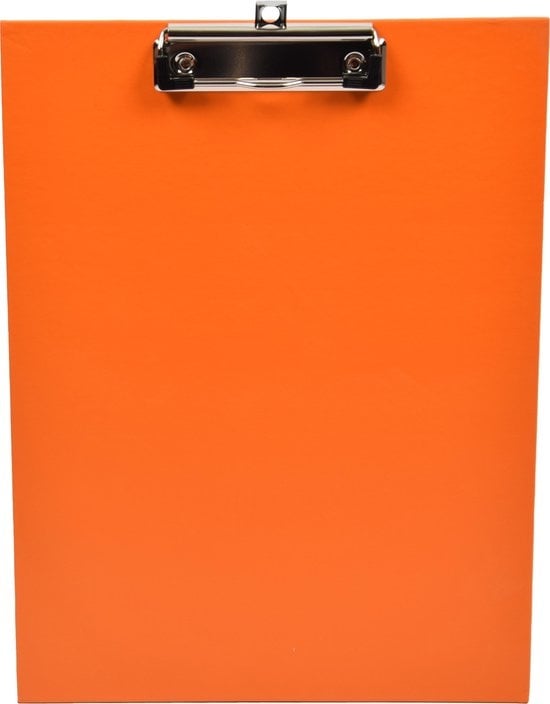 Klemplaat | Klembord | Klemborden | Klemplaten | Plaat voor ft A4 | Zacht Oranje | Ophangbaar