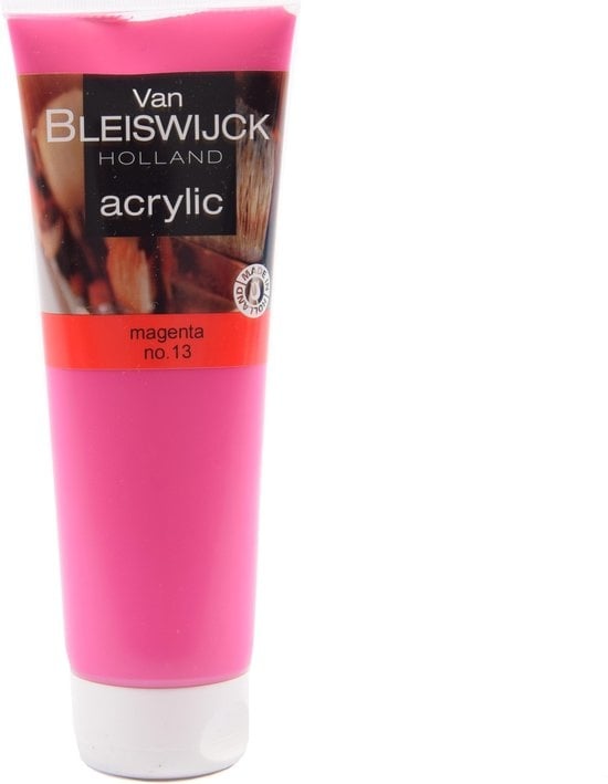 Acryl verf 250 ML - Watervaste verf - Acrylverf magenta nummer 13
