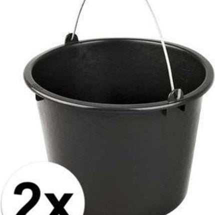 12 liter bouwemmer, emmer met handvat, oogstemmer, poetsemmer, wateremmer, cementemmer, mortelemmer 