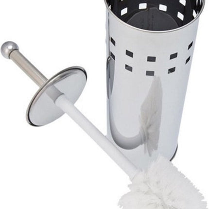 Toiletborstelhouder, toiletborstel | roestvrij staal | Vervangbare opzetborstel | 10 x 38 cm | Voor het meest stijlvolle budget