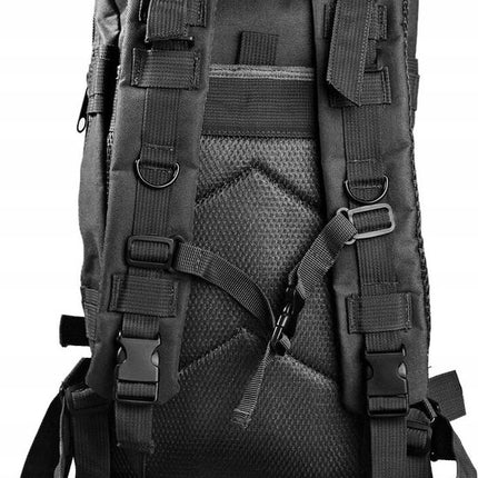 Tactical Backpack 38 l | Tactische rugzak | sport - school - werk | Zwart - Backpack US Assault Molle Large - Rugzak - Zwart - 38 L