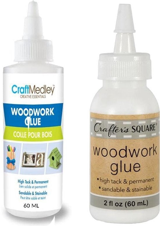 Houtlijm waterbestendig - Houtlijm - GEEN Schadelijke stoffen - witte houtlijm - Houtlijm 2 stuks per fles 60ML