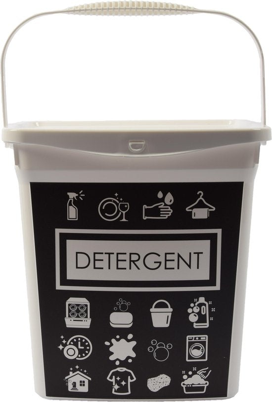 Waspoeder box | EHBO-benodigdheden |multibox 6liter |Handig |reinigingsmiddel | 23x18x24,5cm 300g| was tabletten| Poedercontainer met hengsel | Topper!