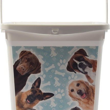 voeropslag | Voercontainer | honden | Droogvoer | Hond/Puppy's | Dieren | Voedselbak |Bewaarbox | voedselcontainer | 6liter 23x18x24,5cm 300g| dierenvoeding| Topper!