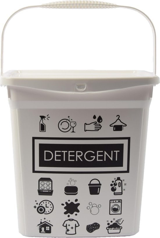 Waspoeder box | EHBO-benodigdheden |multibox 6liter |Handig |reinigingsmiddel | 23x18x24,5cm 300g| was tabletten| Poedercontainer met hengsel | Topper!Waspoeder box | EHBO-benodigdheden |multibox 6liter |Handig |reinigingsmiddel | 23x18x24,5cm 300g| was t