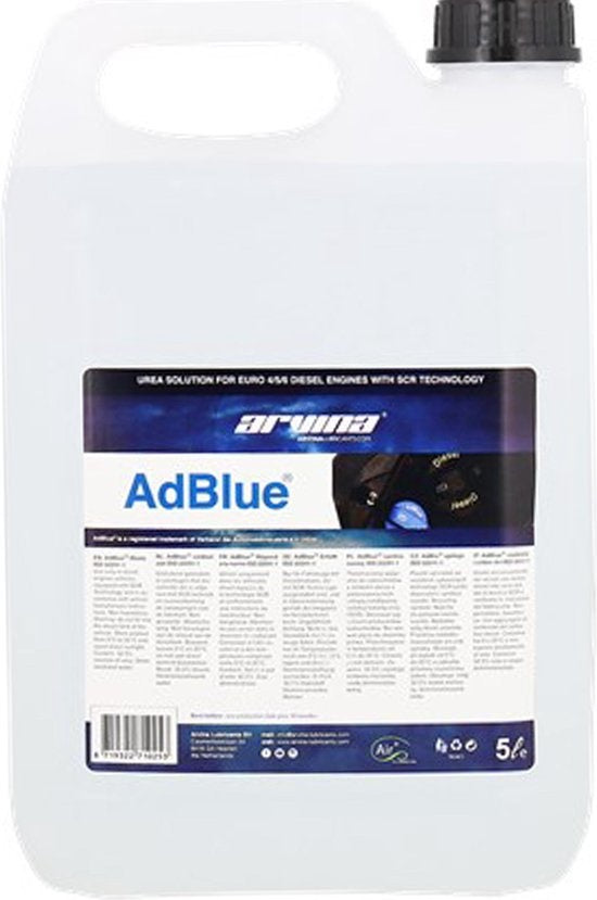 AdBlue Kopen 5 Liter met handige schenktuit voor diesel auto's 