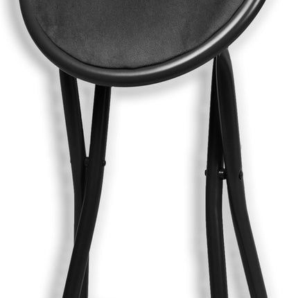 Stoel Vouwkrukje met Zithoogte van 45 cm - Zwart