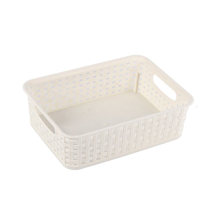 12x Praktische Witte Opbergboxjes (600g): Stapelbaar, Licht en Eenvoudig Draagbaar! Afmetingen - 20cm x 15cm x 6cm - 1.65L per stuk