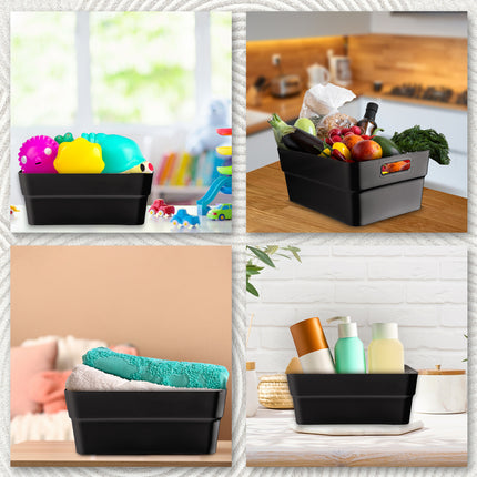  Opbergboxen van Gerecycled Plastic - 23.5x14x34cm, Perfect Stapelbaar