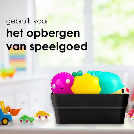  Opbergboxen van Gerecycled Plastic - 23.5x14x34cm, Perfect Stapelbaar