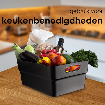  Opbergboxen van Gerecycled Plastic - 23.5x14x34cm, Perfect Stapelbaar