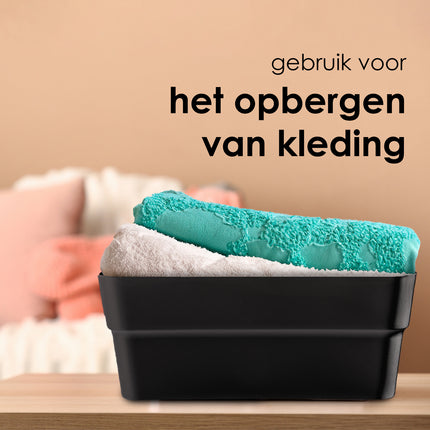 Opbergboxen van Gerecycled Plastic - 23.5x14x34cm, Perfect Stapelbaar