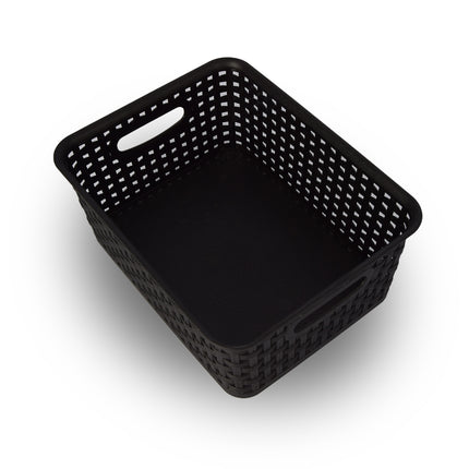 Zwarte Opbergbakken voor Speelgoed - 20x11x25 cm - Houd Kinderspeelgoed Netjes & Geordend!