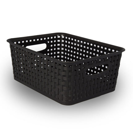 Zwarte Opbergbakken voor Speelgoed - 20x11x25 cm - Houd Kinderspeelgoed Netjes & Geordend!