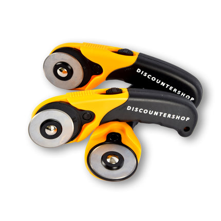 3 Stuks | Handige Rollermes Set | Praktische Rolmes | Duurzame Messenrol | Geel & Zwart | 17cm x 1.8cm x 6cm