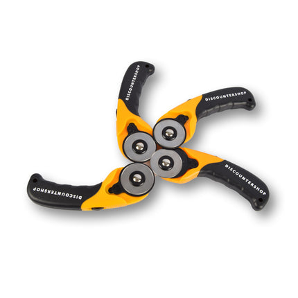 4 Stuks | Handige Rollermes Set | Praktische Rolmes | Duurzame Messenrol | Geel & Zwart | 17cm x 1.8cm x 6cm