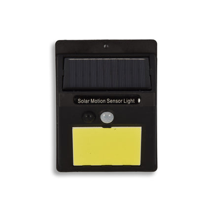 Moderne Zwarte LED Wandlamp voor Buiten - Vierkante Muurlamp met Zonne-energie - 1200mAh Batterij - Automatische Sensor - Geschikt voor Tuin, Patio en Oprit - 12.5x9.5x5cm