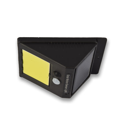 Moderne Zwarte LED Wandlamp voor Buiten - Vierkante Muurlamp met Zonne-energie - 1200mAh Batterij - Automatische Sensor - Geschikt voor Tuin, Patio en Oprit - 12.5x9.5x5cm