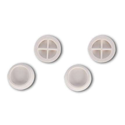 Discountershop® Trillingsdempers | 4 Set | Wasmachine trillingsdempers | 165 gram | Wit | kunststof | Antislip | 6.5cm*2cm 