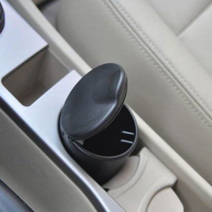 2x Universele asbak voor in de auto - Asbak met LED en Deksel - voor Bekerhouder (Autoasbak) of Buiten