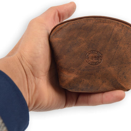 Portemonnee briefgeld muntgeld en creditcard - pasjes - vakantie portemonnee - Compact portemonnee - Buffelleer portemonnee - Kleine portemonnee - Portemonnee - Ronde portemonnees