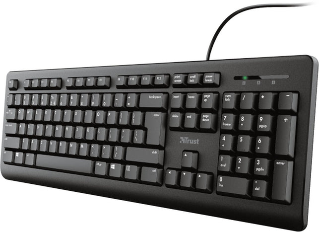 Toetsenbord en Muis trust - QWERTY - Zwart Een simpel setje voor een goede basis