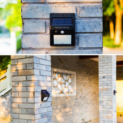 2x Automatische Solar LED lamp - 40 LED - Bewegingssensor - Zonne-energie - Tuinverlichting voor hek en wand