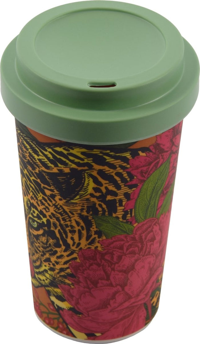Travel Mug - 400 ml |Tijger| Koffiebeker to go - Mok koffie of thee Reisbeker, koffiebeker - coffee to go beker - CRUISING TRAVEL MUG - To-Go beker